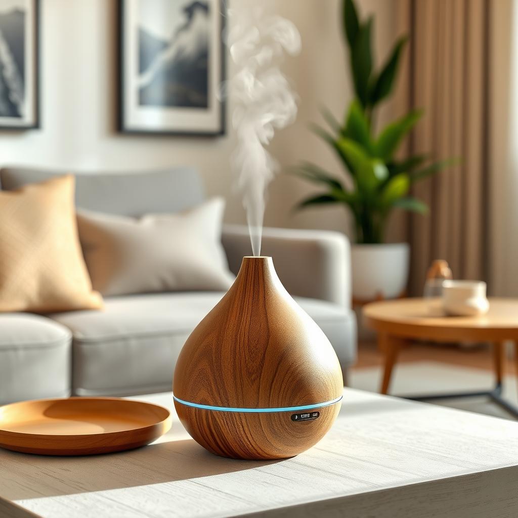 Essential oil diffuser for zen home aromatherapy