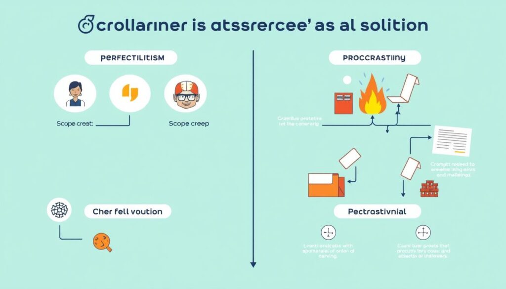 Illustration of common creative execution pitfalls and their solutions