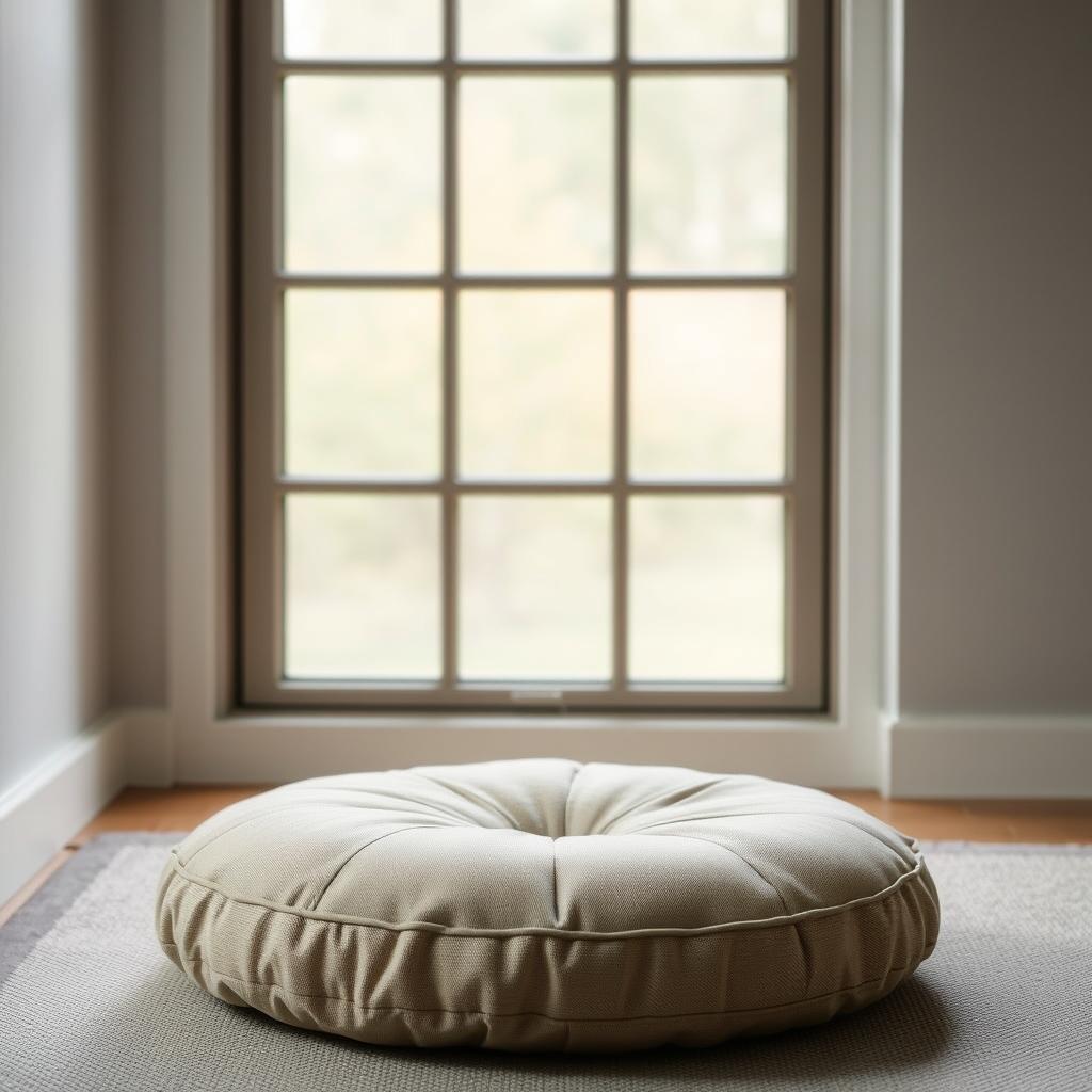 Meditation cushion for zen home mindfulness practice