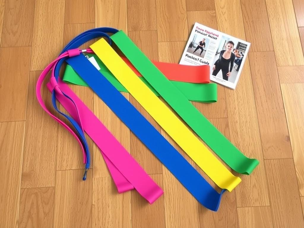 Set of resistance bands with different resistance levels