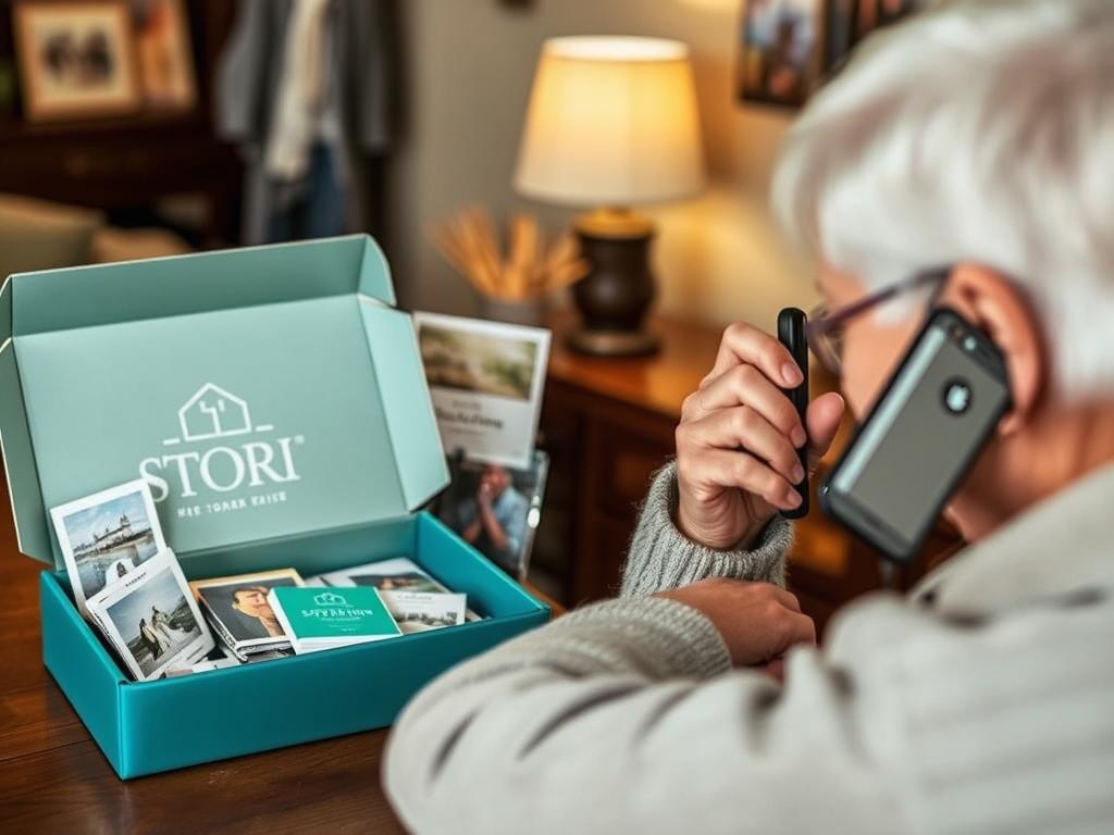 Storii Record Your Memoir Gift Box being used to capture travel memories, part of best gadgets 2025 collection