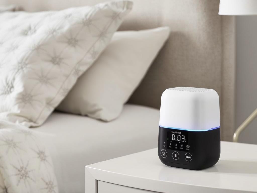 White noise machine with multiple sound options