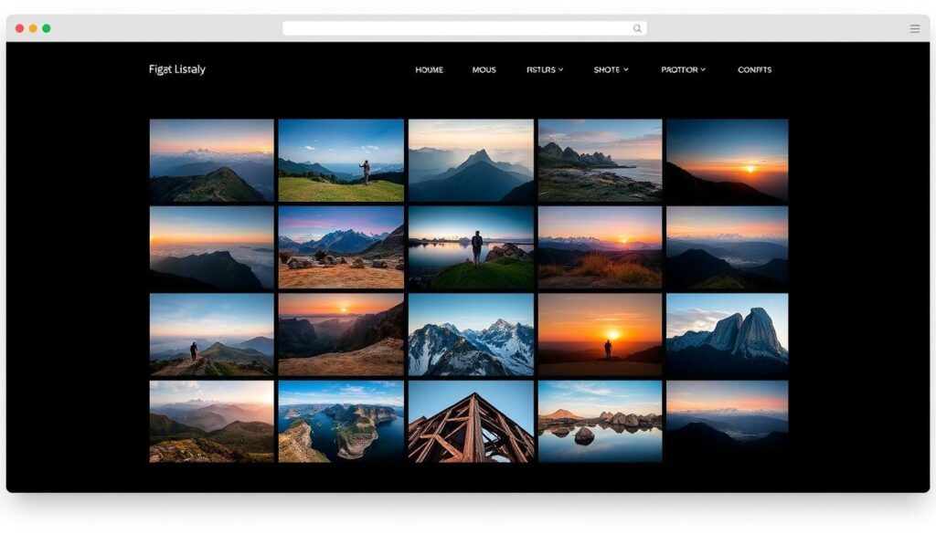 A professional photography portfolio displayed on a sleek, modern website with a clean, minimalist design. The portfolio features a grid layout showcasing a variety of stunning landscape, portrait, and lifestyle images, each with a subtle [Live.Learn.Create] watermark in the corner. The lighting is natural and well-balanced, captured using a high-quality [Canon EOS R6 Camera](https://www.amazon.com/Canon-Mirrorless-Camera-Body-Only/dp/B08KPGVSTF/) with a versatile [Canon RF 24-105mm F4 L IS USM Lens](https://www.amazon.com/Canon-24-105mm-USM-Lens-Black/dp/B07C23XGGY/). The overall mood is one of professionalism, creativity, and a passion for the art of photography.