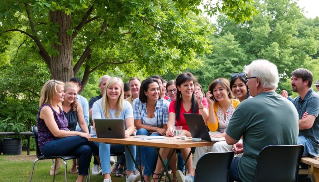 Discover community groups near you by identifying your interests and values.