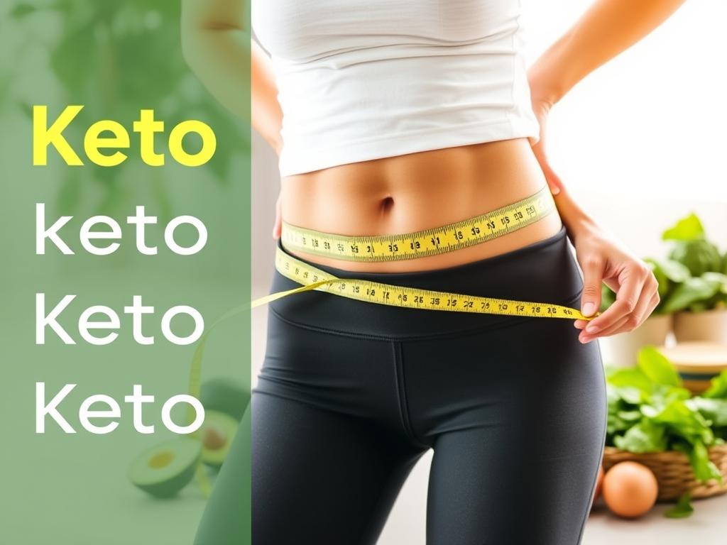 Person measuring their waist showing weight loss progress on ketogenic diet